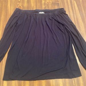 Off the shoulder sweatshirt